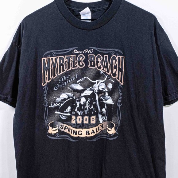 Myrtle Beach Spring Rally Biker Motorcycle T-Shirt XL Y2K Streetwear Grunge - Picture 3 of 6